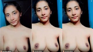 Indian Slim Girlfriend Showing Big Boobs