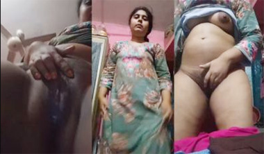 Cute Bengali Girl Stripping And Fingering Her Pussy