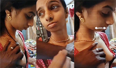Sexy Mallu Aunty Boobs Pressed By Electrician Full Clip